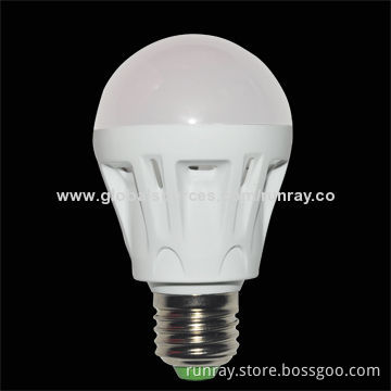 7W LED Bulb, E27/E26/B22 Base, 85-265V AC, CE-marked, Epistar Chip, >75Ra